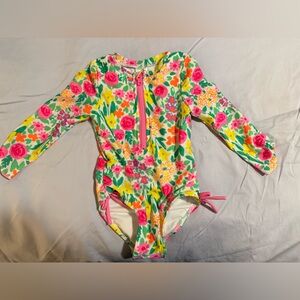 Cat & Jack Colorful Floral Swimsuit